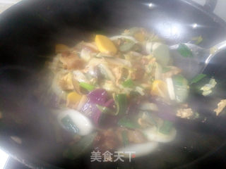 Stir-fried Rainbow Rice Cake recipe