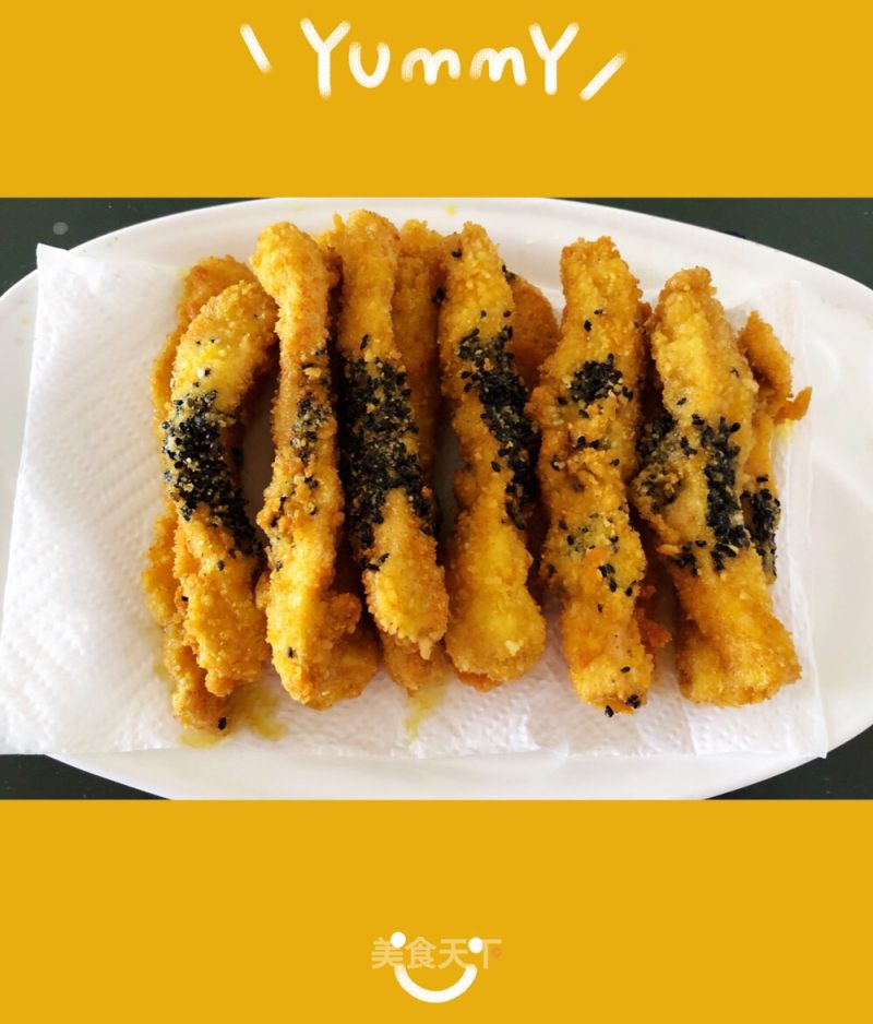 Black Sesame Chicken Fillet recipe