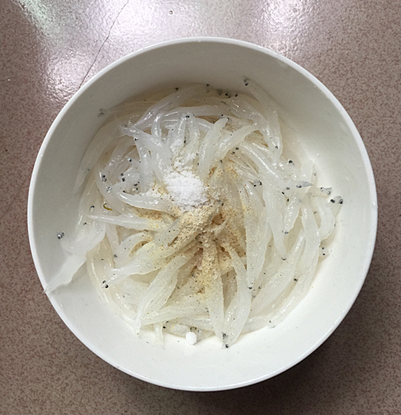 Whitebait Steamed Custard recipe