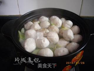 Cored Mustard Meatball Soup recipe