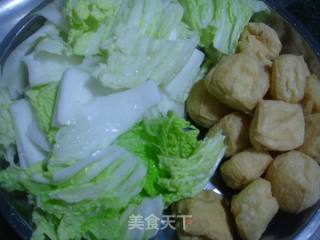 Chinese Cabbage Braised Tofu with Oil recipe