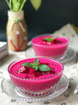 Dragon Fruit Coconut Milk Sago recipe