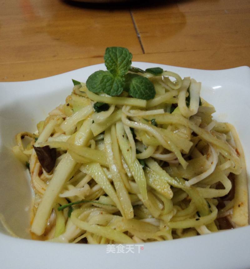 Fresh Cold Dish ------ Enoki Mushroom Mixed with Broccoli Stem recipe