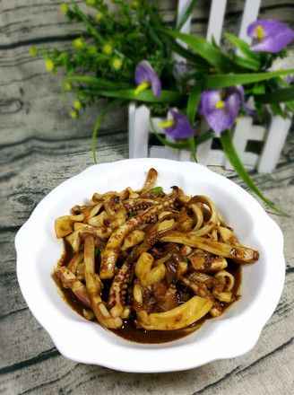 Fried Squid with Sauce recipe
