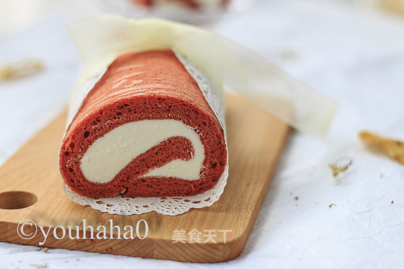 #aca烤明星大赛#red Velvet Cake Roll recipe