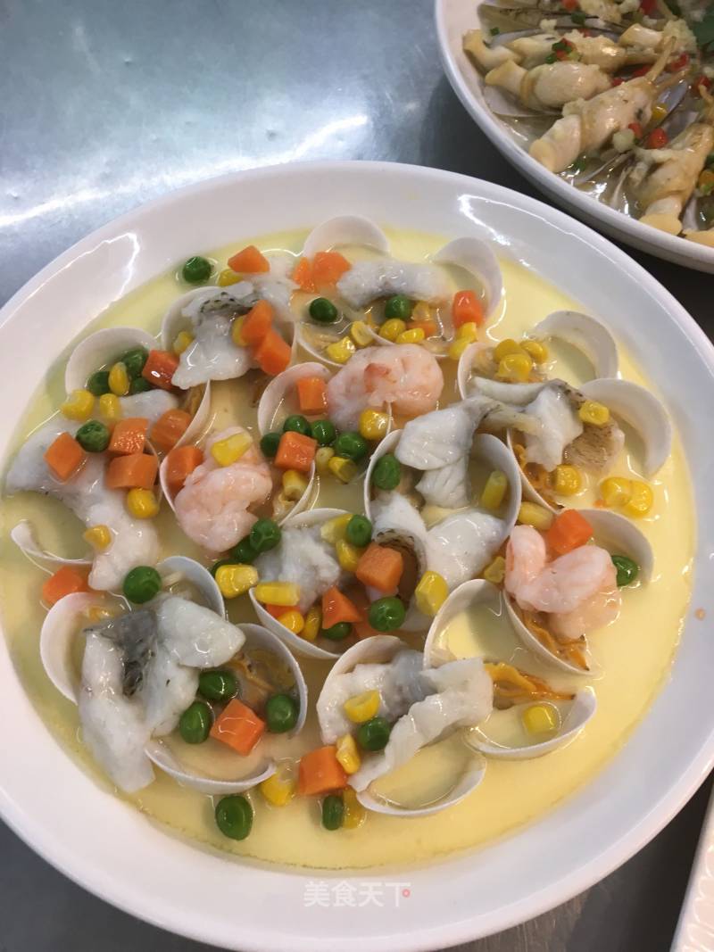 Steamed Eggs with Clams recipe