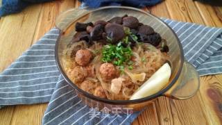 Stewed Vermicelli with Radish Balls recipe