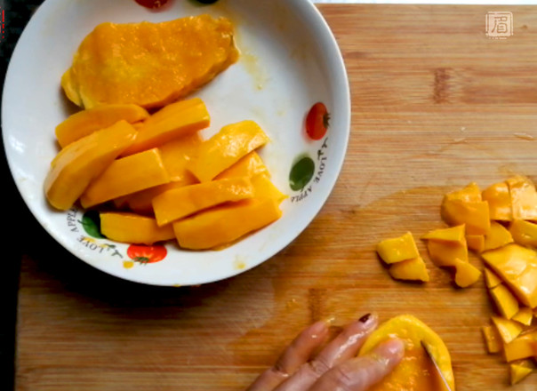 Mango Toast Roll with Mango Milkshake recipe