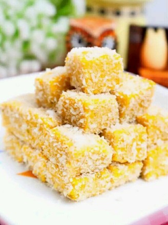 Pumpkin Square Cake with Milk