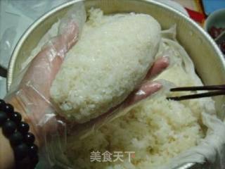 Sausage and Pork Floss Rice recipe