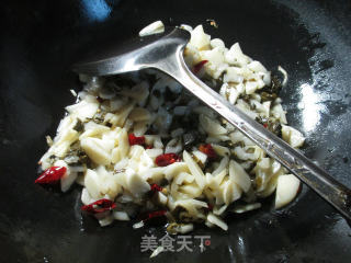 Stir-fried Rice White with Pickled Cabbage recipe