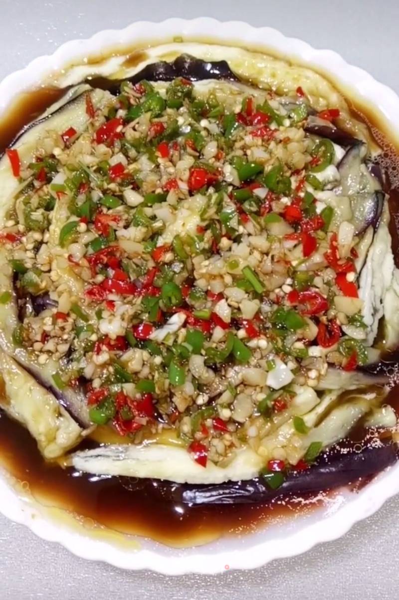 Steamed Eggplant with Cold Sauce recipe