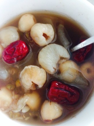 Winter Melon, Mung Beans, Lotus Seeds, Red Dates and Longan Soup
