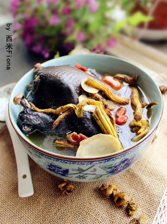 Dendrobium Black Chicken Soup with American Ginseng recipe
