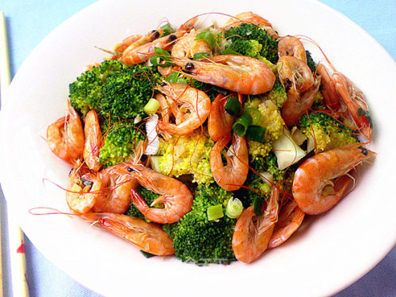 Braised Broccoli with Shrimp recipe