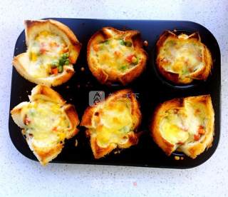 Vegetable Cheese Toast Cup recipe