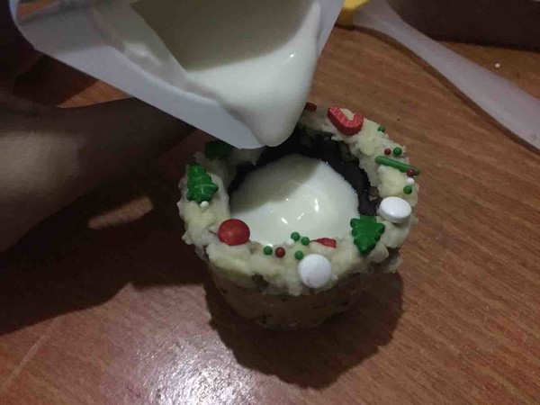 Christmas Milk Cookie Cup recipe