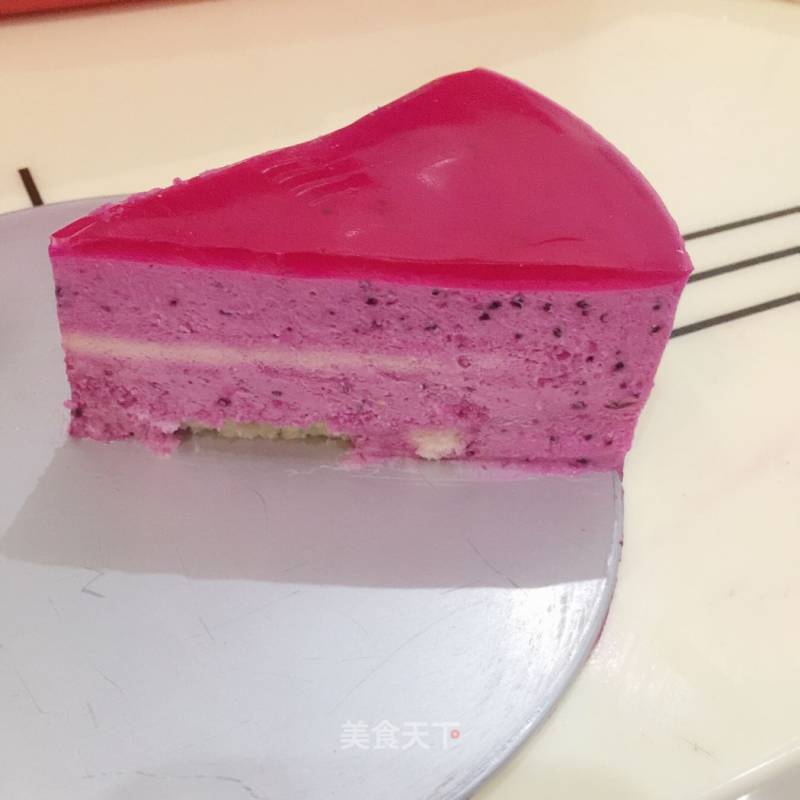 Dragon Fruit Mousse Cake recipe