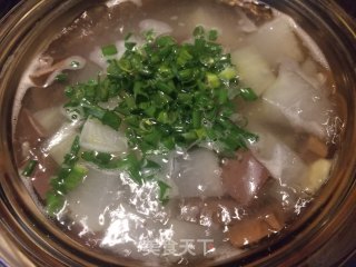 Winter Melon Duck Blood Vermicelli Soup recipe