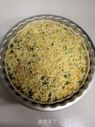 Corn Pea Pizza recipe