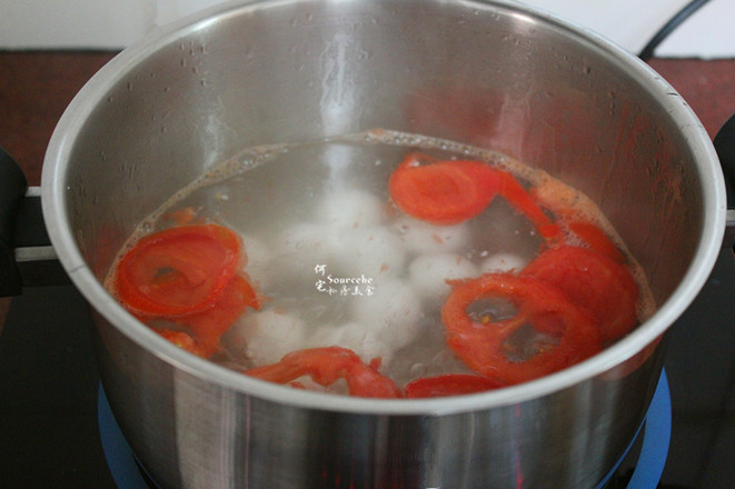 Tomato Glutinous Rice Balls recipe