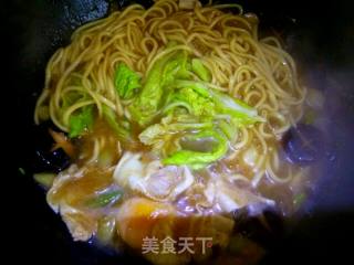 Noodle Soup with Mushroom, Cabbage and Poached Egg recipe