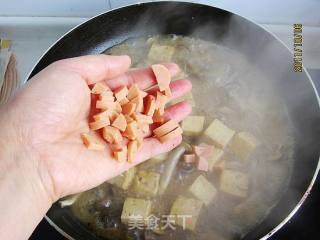 Braised Tofu with Crab Mushroom recipe