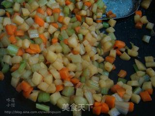 Vegetarian Fried Carrots, Celery, Diced Potatoes recipe