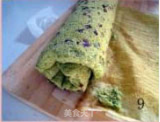 Matcha Cranberry Cake Roll recipe