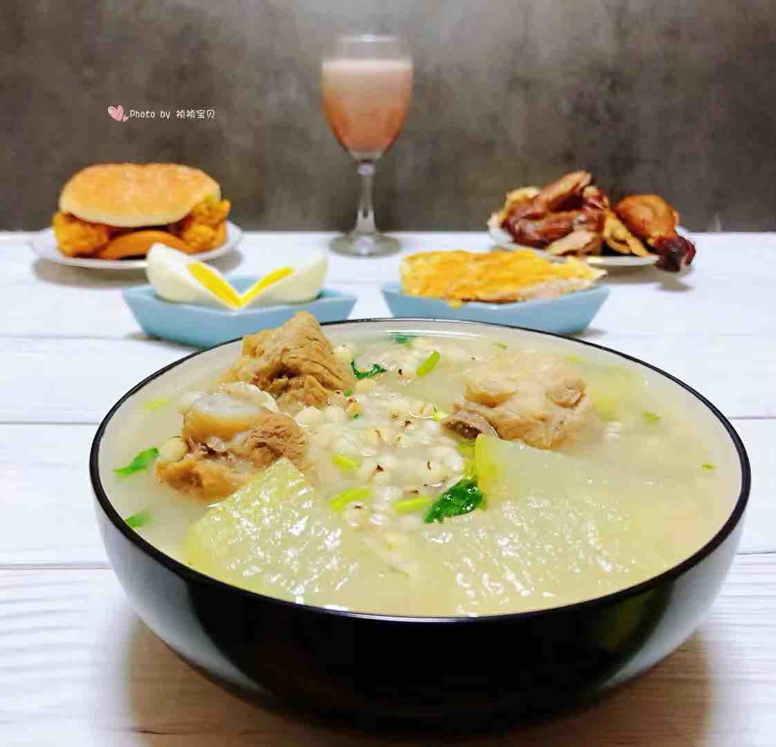 Winter Melon and Barley Pork Rib Soup recipe