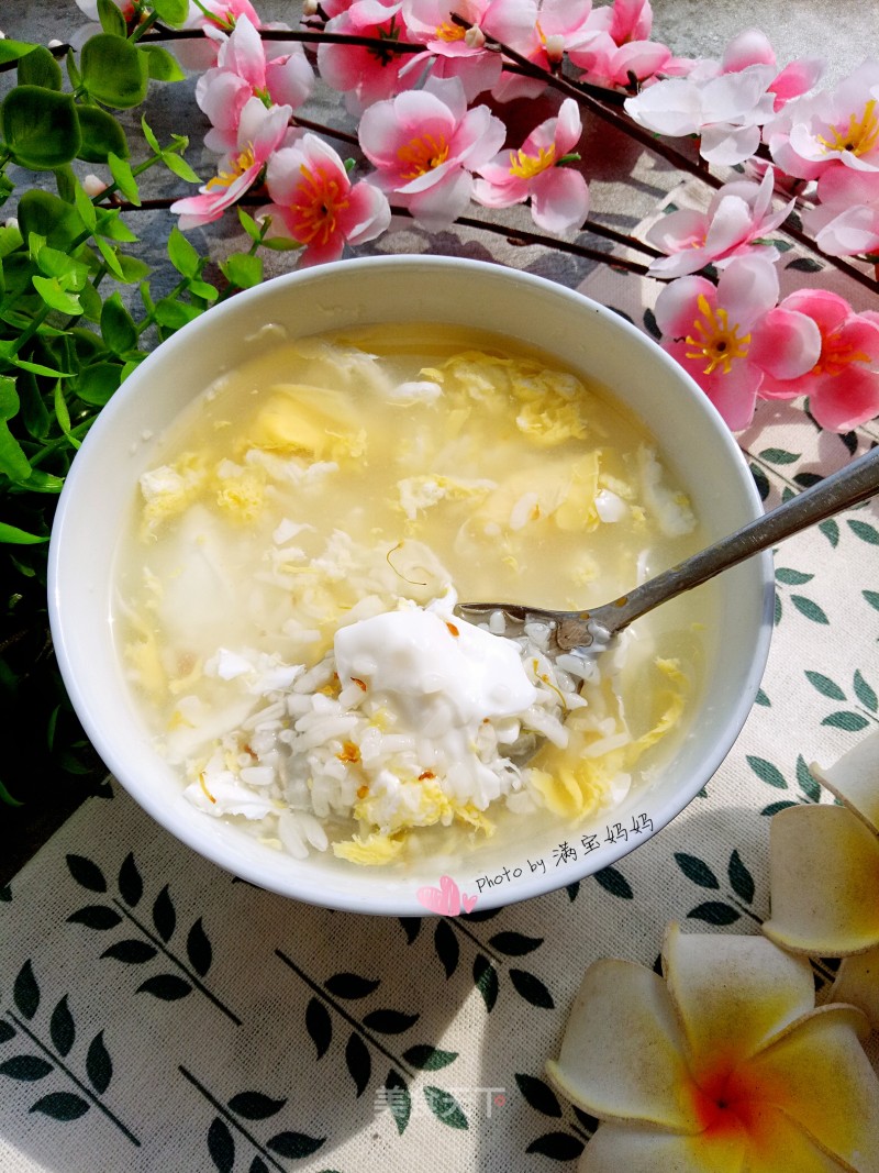 Osmanthus Wine Stuffed Egg Soup recipe