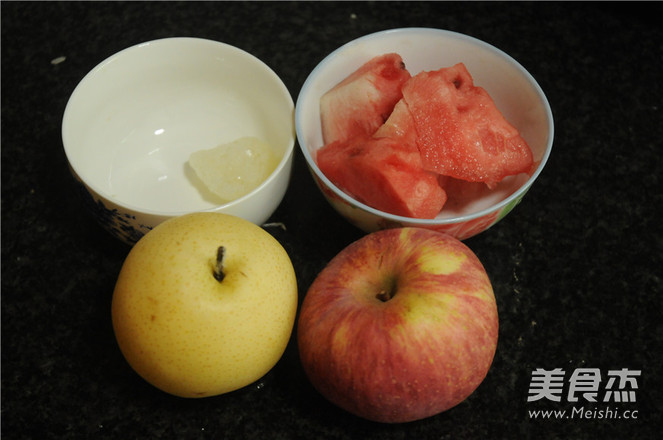 White Pear Watermelon Apple Juice recipe