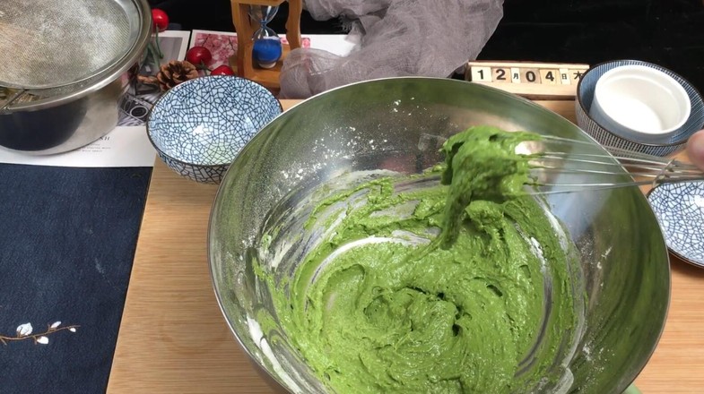Easy Matcha Honey Bean Cake-microwave Version recipe