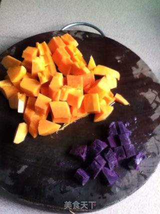 Papaya, Sago, Purple Sweet Potato Syrup recipe