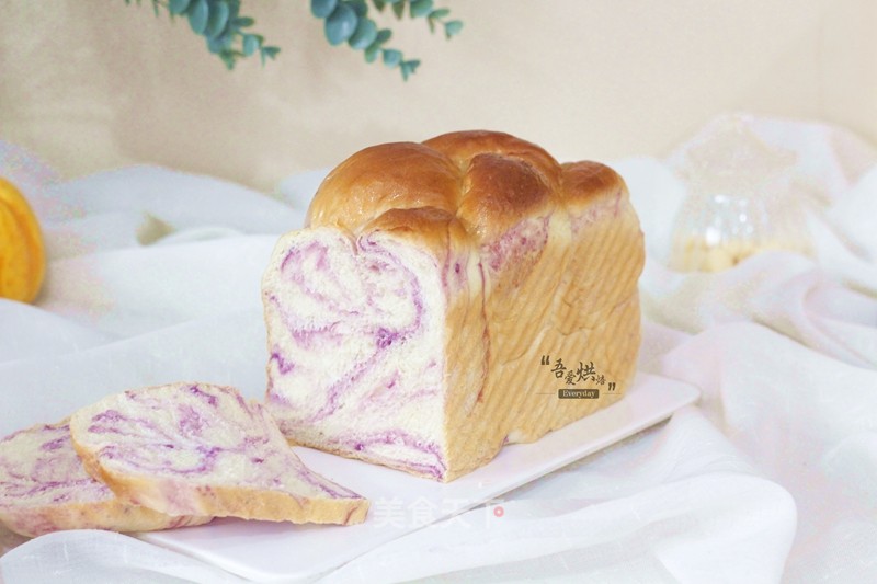 Chinese Marble Purple Sweet Potato Toast recipe