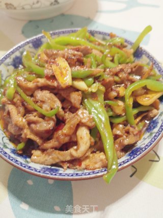 Shredded Pork with Green Pepper (homemade Version) recipe