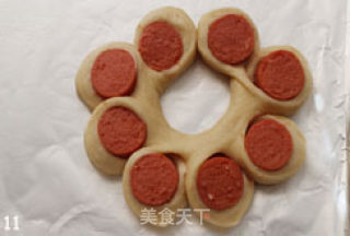 Hot Dog Flower Shaped Bread recipe