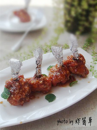 Barbecued Pork Wings with Garlic