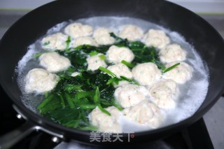 Shrimp Ball Spinach Soup recipe