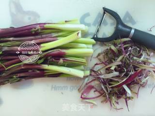 Stir-fried Red Cabbage Moss recipe