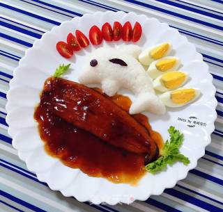 Eel Dolphin Rice#夏懒人饭# recipe