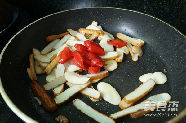 Stir-fried Fish Tofu with Pickled Peppers recipe