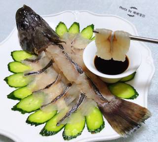 #seafood#black Fish Sashimi recipe