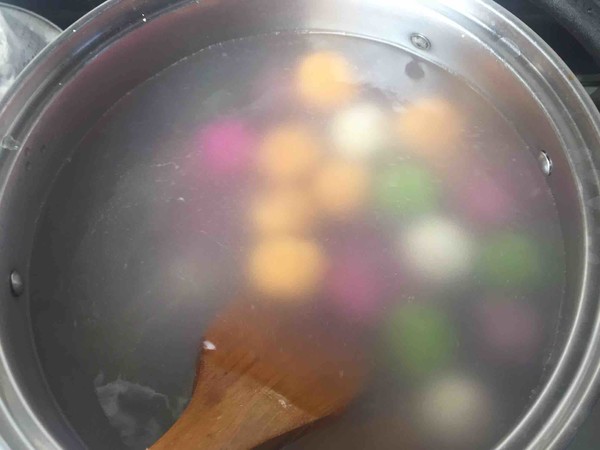 Colorful Glutinous Rice Balls recipe