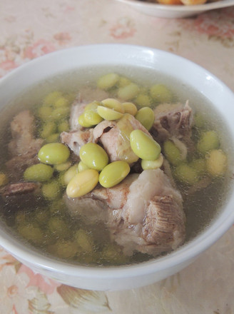 Edamame Pork Ribs Soup recipe