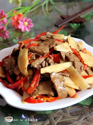 Stir-fried Pork Liver with Ginger recipe