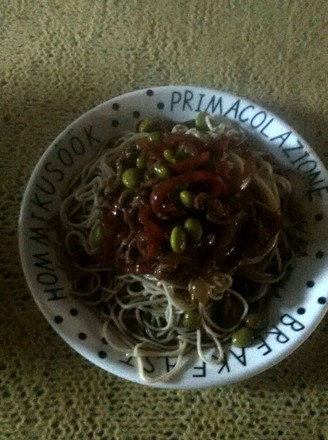 Cold Noodles with Shredded Pork recipe