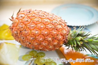 Juicer Recipe-pineapple, Melon, Tangerine Peel Drink recipe