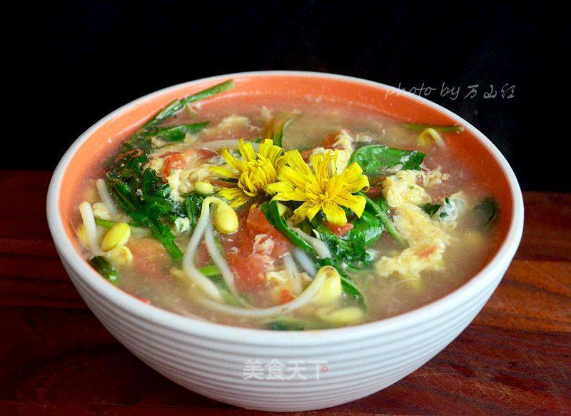 #春食野菜香# Dandelion Egg Soup recipe