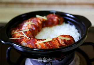 Spicy Sausage Claypot Rice recipe